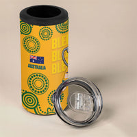 New Zealand Australia Rugby Bledisloe 2026 4 in 1 Can Cooler Tumbler Champion Trophy Maori Aboriginal Art LT14 - Polynesian Pride
