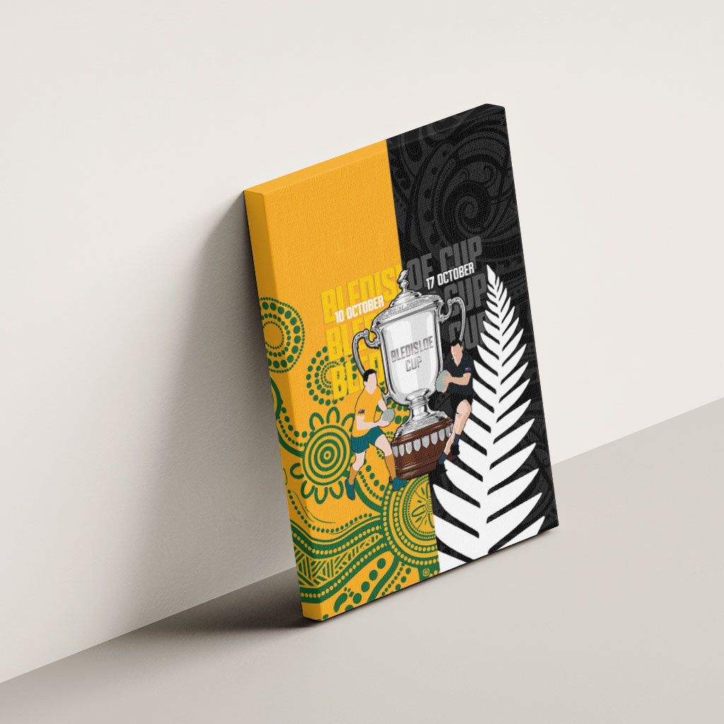New Zealand Australia Rugby Bledisloe 2026 Canvas Wall Art Champion Trophy Maori Aboriginal Art LT14 - Polynesian Pride