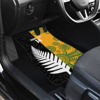 New Zealand Australia Rugby Bledisloe 2026 Custom Car Mats Champion Trophy Maori Aboriginal Art LT14 - Polynesian Pride