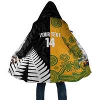 New Zealand Australia Rugby Bledisloe 2026 Custom Cloak Champion Trophy Maori Aboriginal Art LT14 Unisex Multicolor - Polynesian Pride
