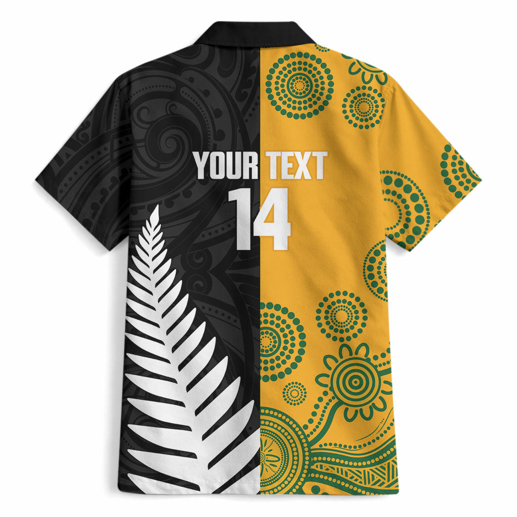 New Zealand Australia Rugby Bledisloe 2026 Custom Hawaiian Shirt Champion Trophy Maori Aboriginal Art LT14 - Polynesian Pride