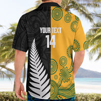 New Zealand Australia Rugby Bledisloe 2026 Custom Hawaiian Shirt Champion Trophy Maori Aboriginal Art LT14 - Polynesian Pride