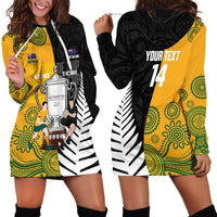 New Zealand Australia Rugby Bledisloe 2026 Custom Hoodie Dress Champion Trophy Maori Aboriginal Art LT14 - Polynesian Pride