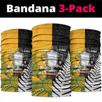 New Zealand Australia Rugby Bledisloe 2026 Neck Gaiter Champion Trophy Maori Aboriginal Art LT14 package One Size: 25*50cm Multicolor - Polynesian Pride