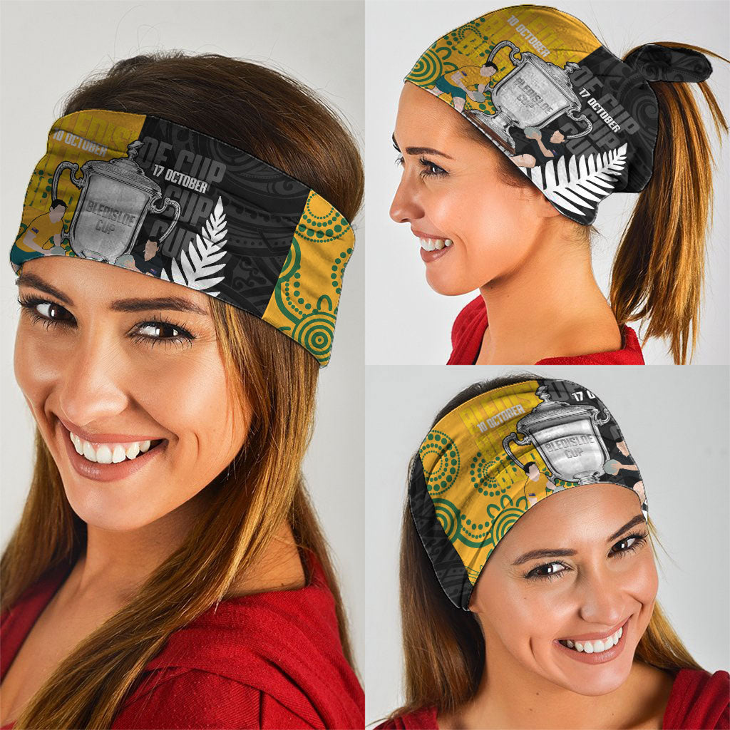 New Zealand Australia Rugby Bledisloe 2026 Neck Gaiter Champion Trophy Maori Aboriginal Art LT14 - Polynesian Pride