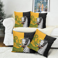 New Zealand Australia Rugby Bledisloe 2026 Pillow Cover Champion Trophy Maori Aboriginal Art LT14 - Polynesian Pride