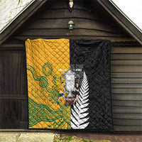 New Zealand Australia Rugby Bledisloe 2026 Quilt Champion Trophy Maori Aboriginal Art LT14 - Polynesian Pride