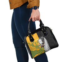 New Zealand Australia Rugby Bledisloe 2026 Shoulder Handbag Champion Trophy Maori Aboriginal Art LT14 - Polynesian Pride