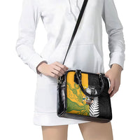 New Zealand Australia Rugby Bledisloe 2026 Shoulder Handbag Champion Trophy Maori Aboriginal Art LT14 - Polynesian Pride