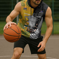 New Zealand Australia Rugby Bledisloe 2026 Custom Sleeveless Hoodie Champion Trophy Maori Aboriginal Art LT14 - Polynesian Pride