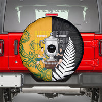 New Zealand Australia Rugby Bledisloe 2026 Spare Tire Cover Champion Trophy Maori Aboriginal Art LT14 - Polynesian Pride
