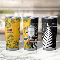 New Zealand Australia Rugby Bledisloe 2026 Tumbler Cup Champion Trophy Maori Aboriginal Art LT14 - Polynesian Pride