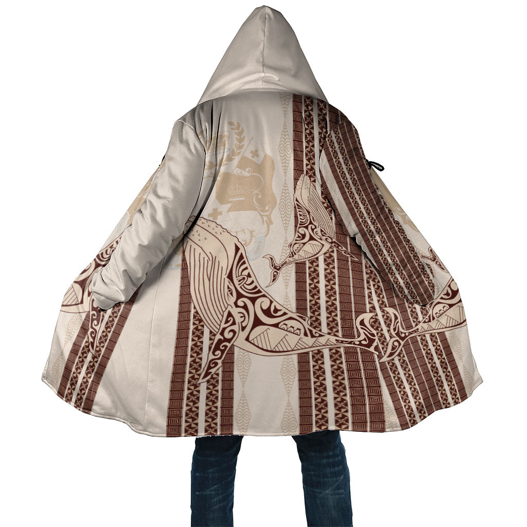 Swimming With Humpback Whales Season Tonga Cloak Tongan Tofuaa Ngatu Pattern Brown LT14 Unisex Brown - Polynesian Pride
