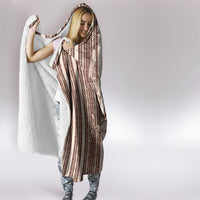 Swimming With Humpback Whales Season Tonga Hooded Blanket Tongan Tofuaa Ngatu Pattern Brown LT14 - Polynesian Pride