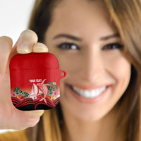 Vavau Sailing Festival Tonga Personalised AirPods Case Humpback Whale Sailboat Tropical Vibes LT14 - Polynesian Pride