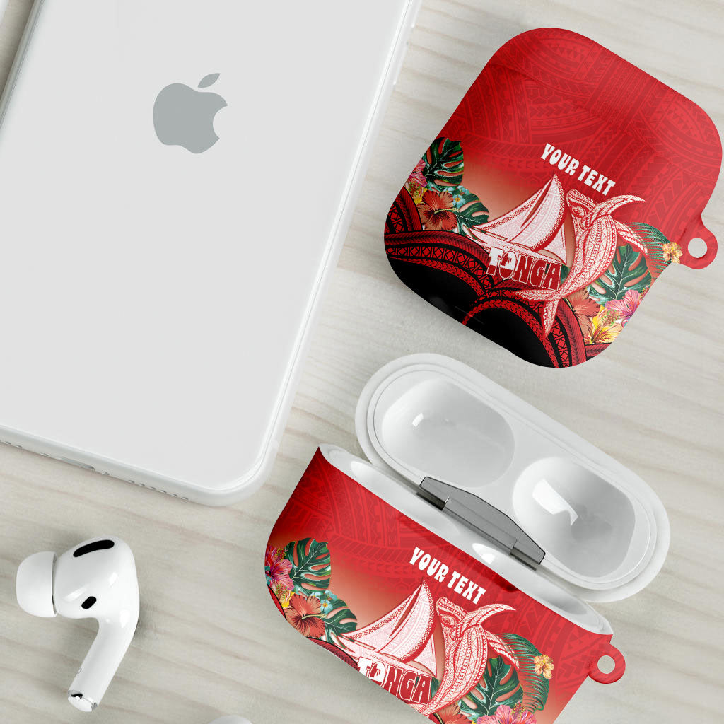 Vavau Sailing Festival Tonga Personalised AirPods Case Humpback Whale Sailboat Tropical Vibes LT14 - Polynesian Pride