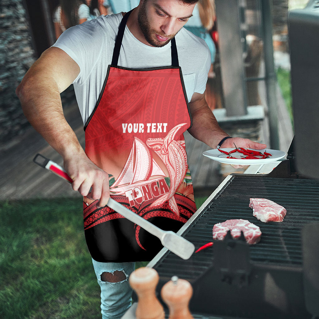 Vavau Sailing Festival Tonga Personalised Apron Humpback Whale Sailboat Tropical Vibes LT14 - Polynesian Pride
