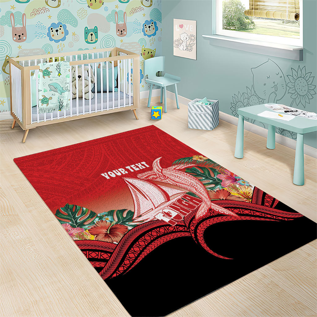 Vavau Sailing Festival Tonga Personalised Area Rug Humpback Whale Sailboat Tropical Vibes LT14 - Polynesian Pride