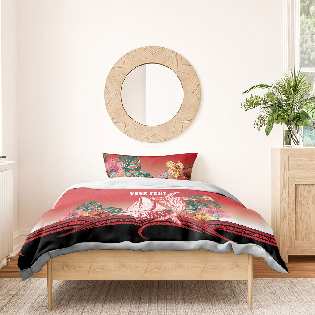 Vavau Sailing Festival Tonga Personalised Bedding Set Humpback Whale Sailboat Tropical Vibes LT14 - Polynesian Pride