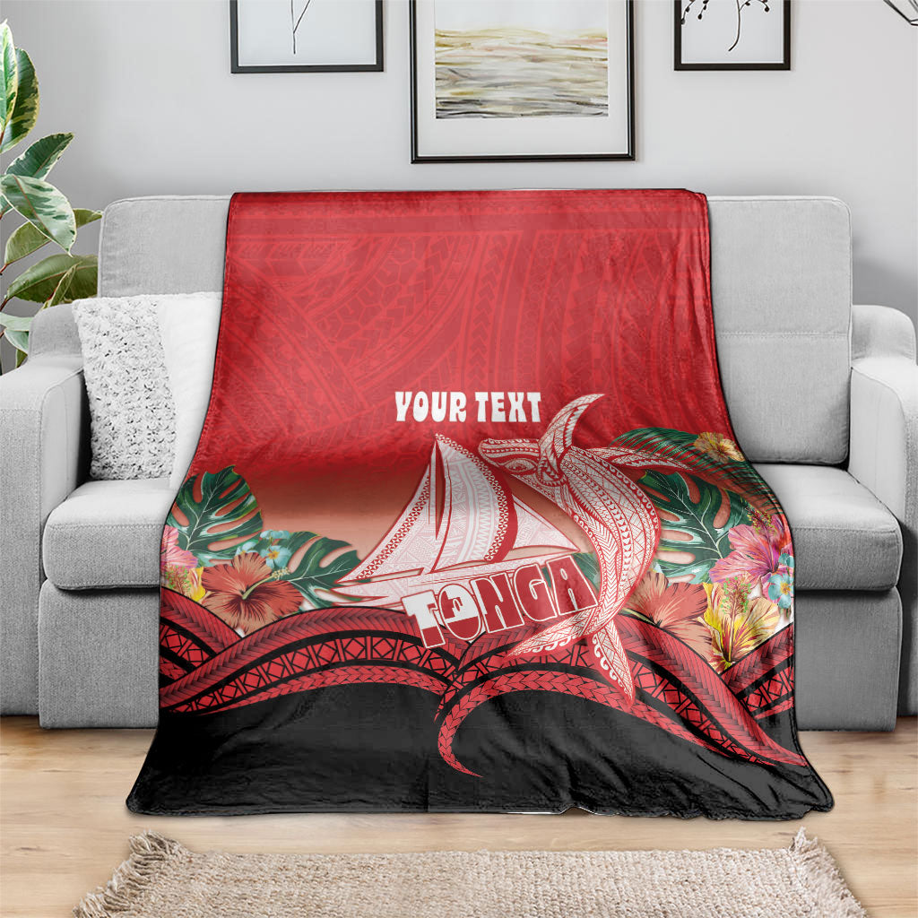 Vavau Sailing Festival Tonga Personalised Blanket Humpback Whale Sailboat Tropical Vibes LT14 - Polynesian Pride