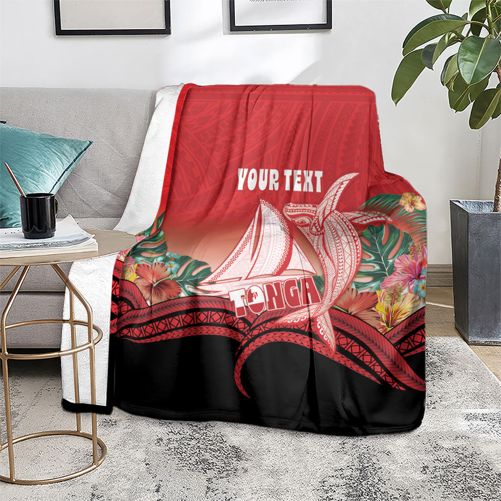 Vavau Sailing Festival Tonga Personalised Blanket Humpback Whale Sailboat Tropical Vibes LT14 - Polynesian Pride