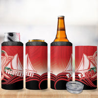 Vavau Sailing Festival Tonga Personalised 4 in 1 Can Cooler Tumbler Humpback Whale Sailboat Tropical Vibes LT14 - Polynesian Pride
