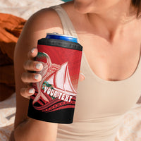 Vavau Sailing Festival Tonga Personalised 4 in 1 Can Cooler Tumbler Humpback Whale Sailboat Tropical Vibes LT14 - Polynesian Pride