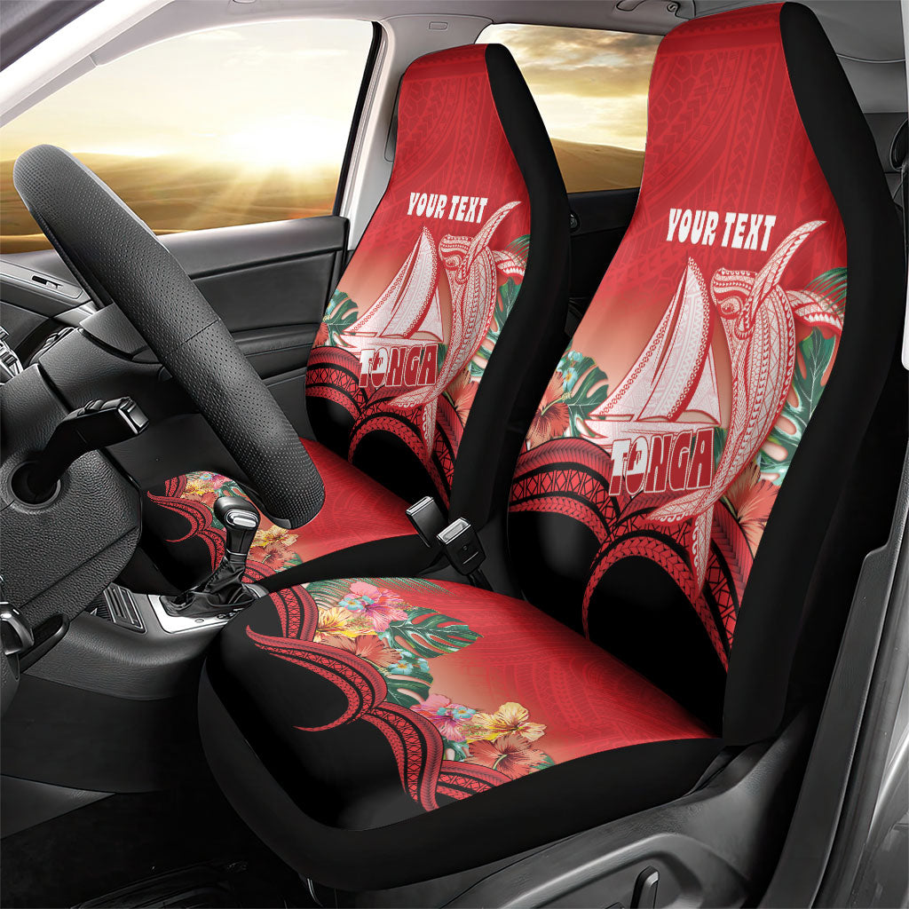Vavau Sailing Festival Tonga Personalised Car Seat Cover Humpback Whale Sailboat Tropical Vibes LT14 - Polynesian Pride