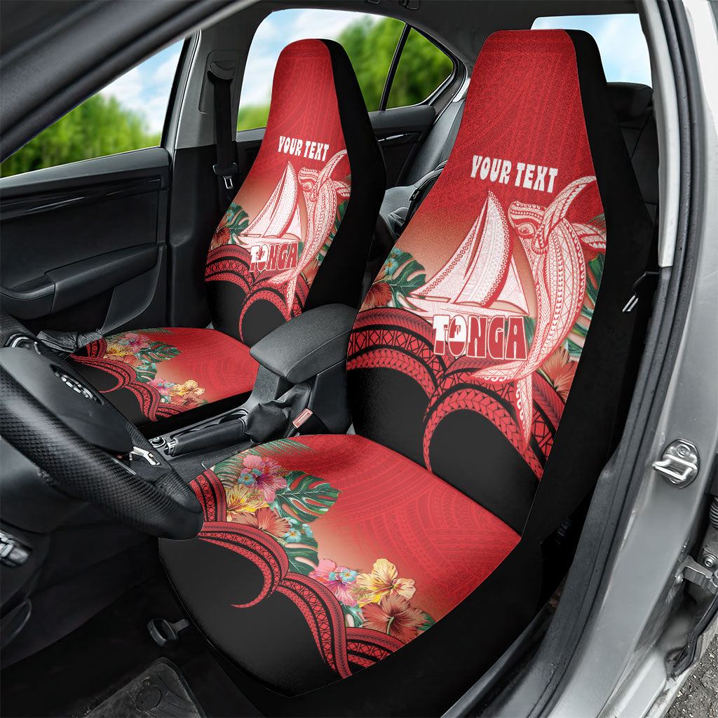 Vavau Sailing Festival Tonga Personalised Car Seat Cover Humpback Whale Sailboat Tropical Vibes LT14 - Polynesian Pride