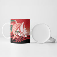 Vavau Sailing Festival Tonga Personalised Ceramic Mug Humpback Whale Sailboat Tropical Vibes LT14 - Polynesian Pride