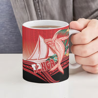 Vavau Sailing Festival Tonga Personalised Ceramic Mug Humpback Whale Sailboat Tropical Vibes LT14 - Polynesian Pride