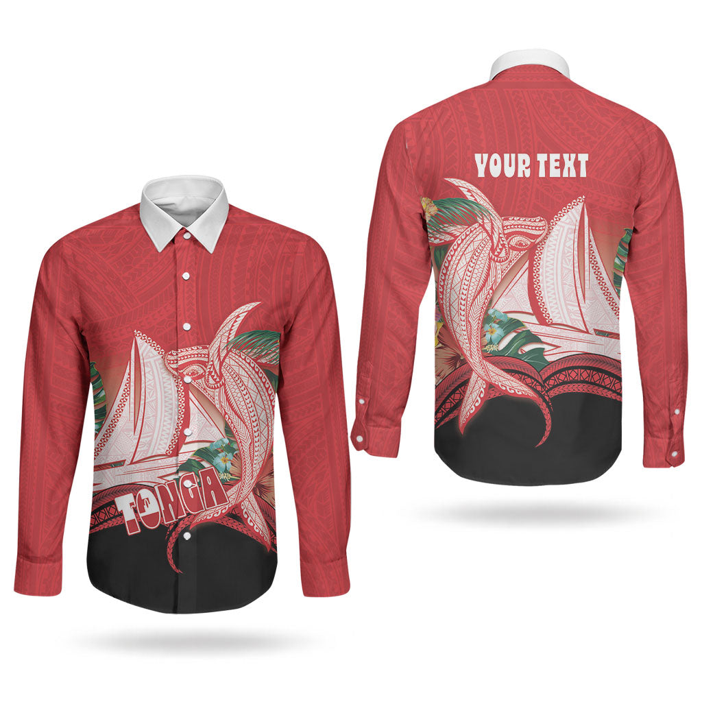 Vavau Sailing Festival Tonga Personalised Couples Matching Off Shoulder Maxi Dress and Long Sleeve Button Shirt Humpback Whale Sailboat Tropical Vibes LT14 - Polynesian Pride