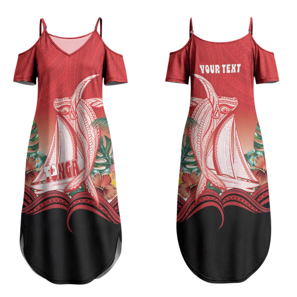 Vavau Sailing Festival Tonga Personalised Couples Matching Summer Maxi Dress and Hawaiian Shirt Humpback Whale Sailboat Tropical Vibes LT14 - Polynesian Pride