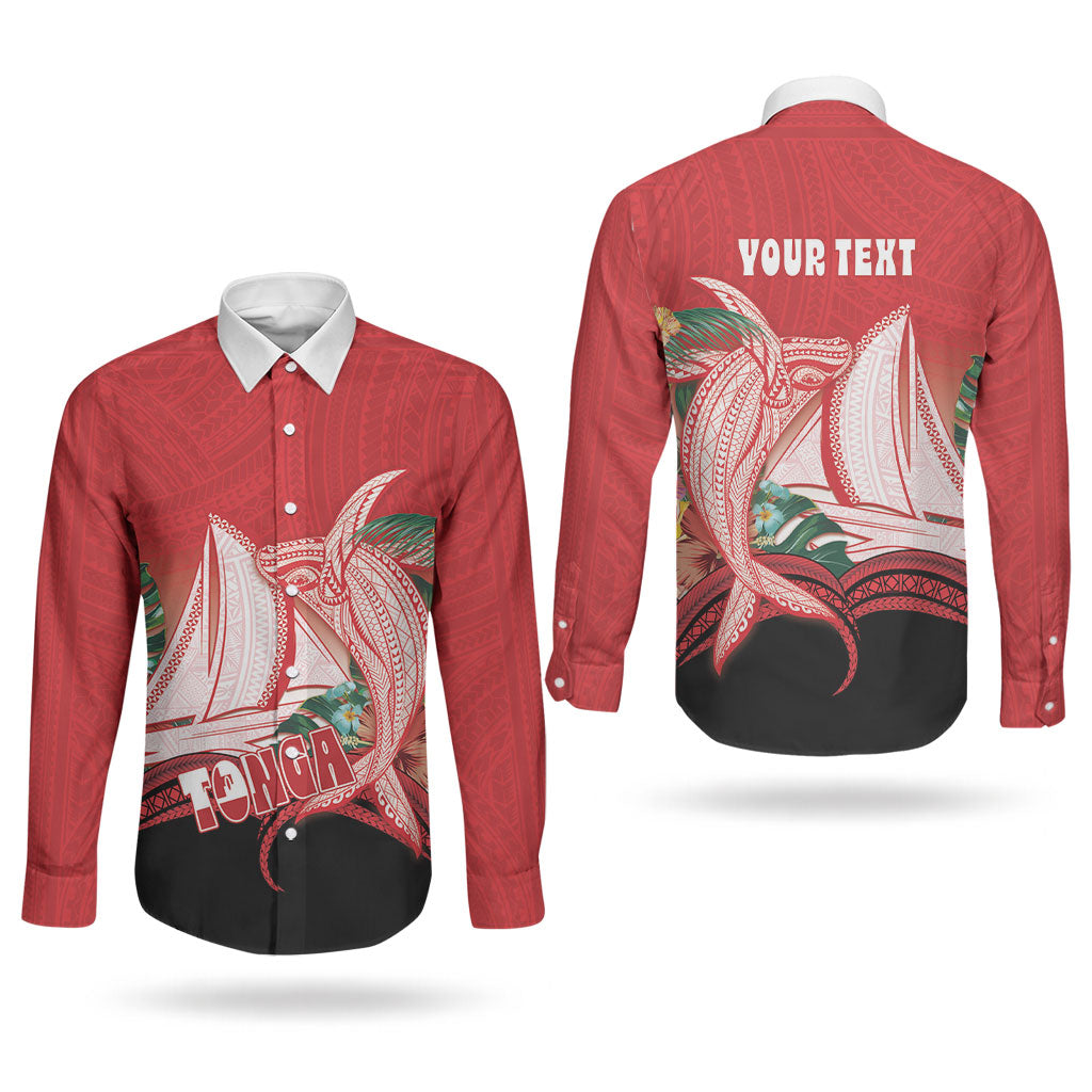 Vavau Sailing Festival Tonga Personalised Couples Matching Summer Maxi Dress and Long Sleeve Button Shirt Humpback Whale Sailboat Tropical Vibes LT14 - Polynesian Pride