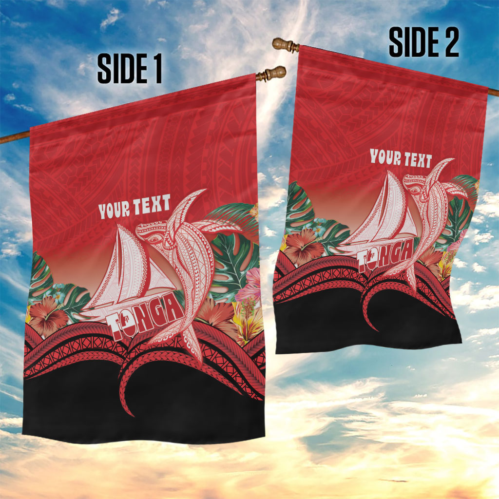 Vavau Sailing Festival Tonga Personalised Garden Flag Humpback Whale Sailboat Tropical Vibes LT14 - Polynesian Pride