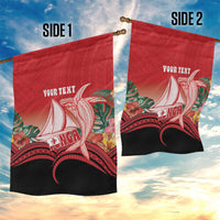 Vavau Sailing Festival Tonga Personalised Garden Flag Humpback Whale Sailboat Tropical Vibes LT14 - Polynesian Pride