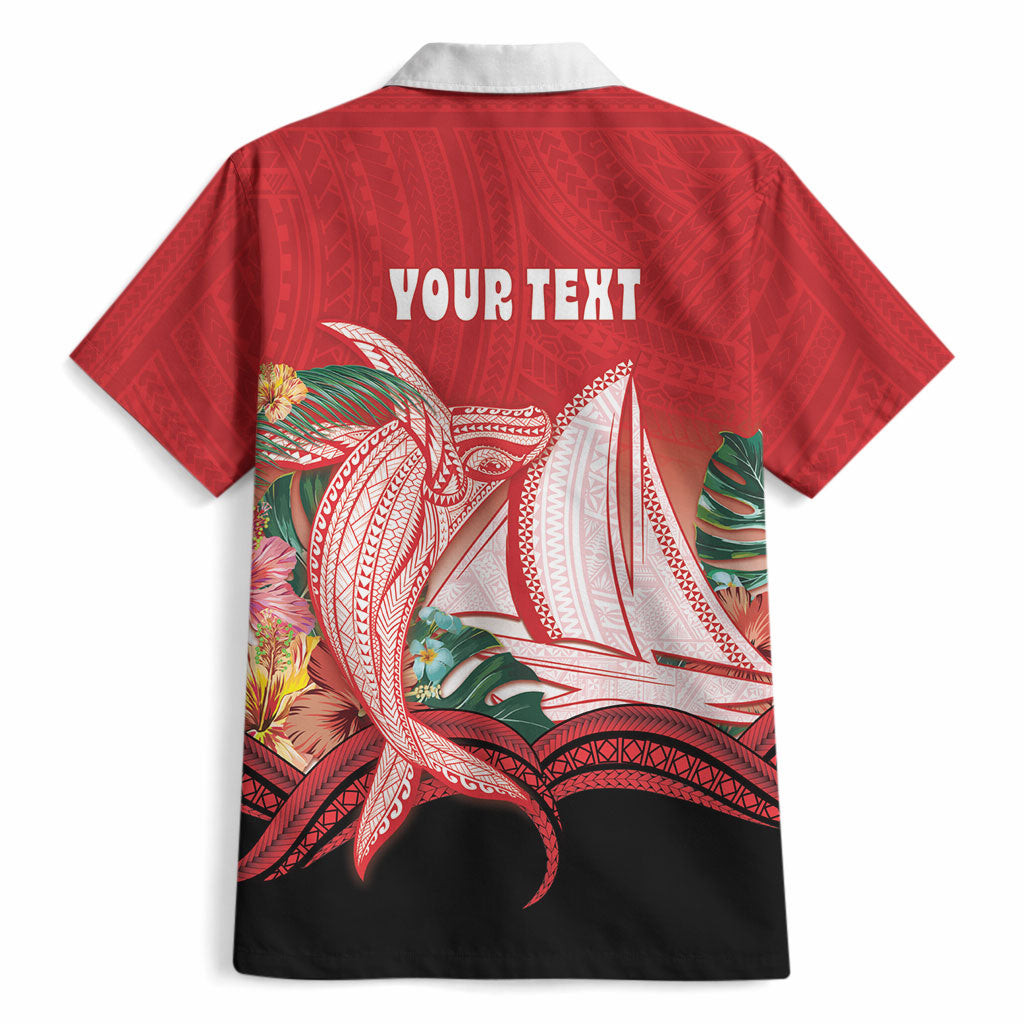 Vavau Sailing Festival Tonga Personalised Hawaiian Shirt Humpback Whale Sailboat Tropical Vibes LT14 - Polynesian Pride