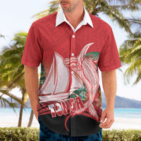 Vavau Sailing Festival Tonga Personalised Hawaiian Shirt Humpback Whale Sailboat Tropical Vibes LT14 - Polynesian Pride