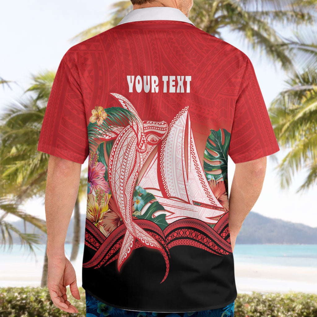 Vavau Sailing Festival Tonga Personalised Hawaiian Shirt Humpback Whale Sailboat Tropical Vibes LT14 - Polynesian Pride