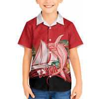 Vavau Sailing Festival Tonga Personalised Hawaiian Shirt Humpback Whale Sailboat Tropical Vibes LT14 - Polynesian Pride