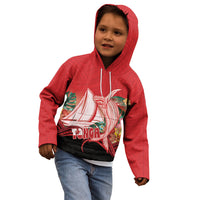 Vavau Sailing Festival Tonga Personalised Kid Hoodie Humpback Whale Sailboat Tropical Vibes LT14 - Polynesian Pride