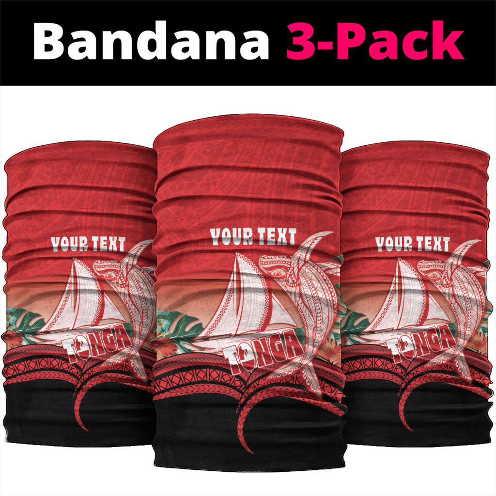 Vavau Sailing Festival Tonga Personalised Neck Gaiter Humpback Whale Sailboat Tropical Vibes LT14 package One Size: 25*50cm Red - Polynesian Pride