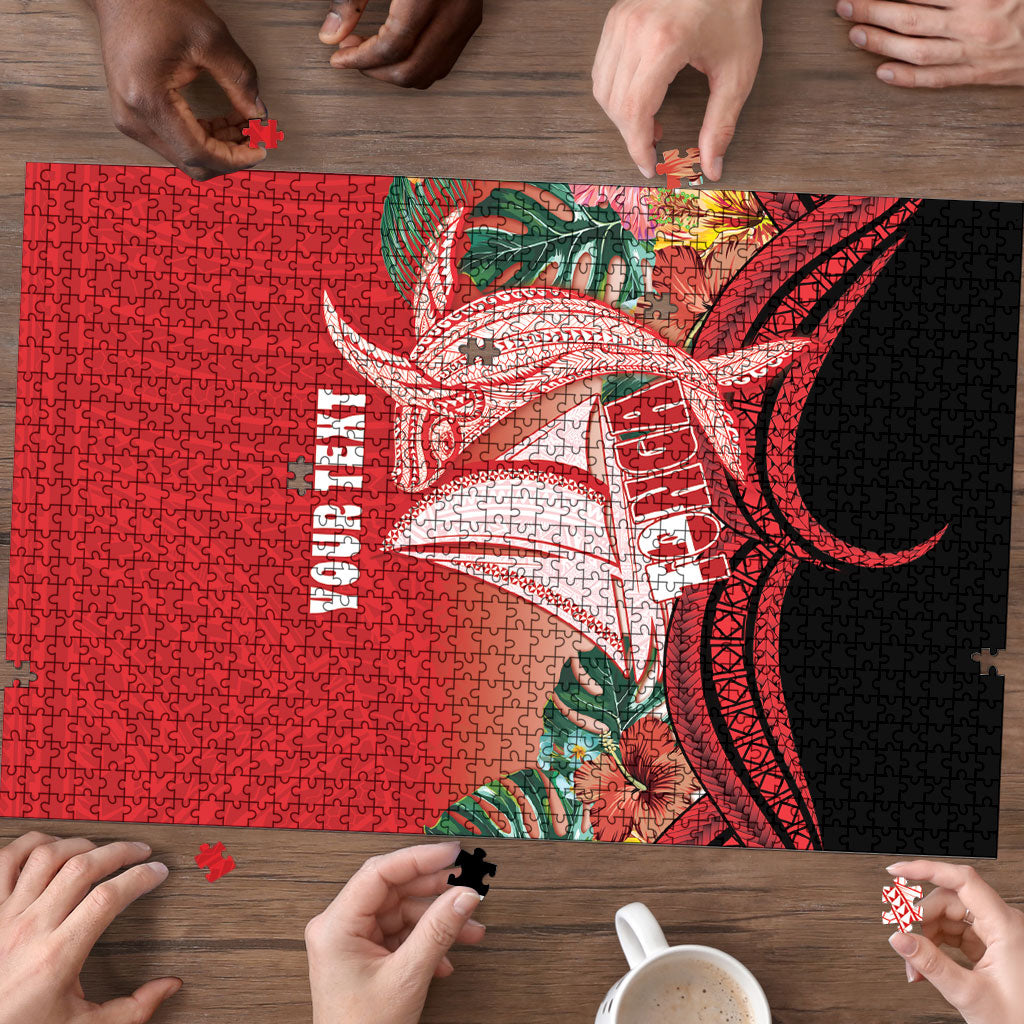 Vavau Sailing Festival Tonga Personalised Puzzle Humpback Whale Sailboat Tropical Vibes LT14 - Polynesian Pride
