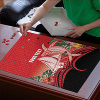 Vavau Sailing Festival Tonga Personalised Puzzle Humpback Whale Sailboat Tropical Vibes LT14 - Polynesian Pride
