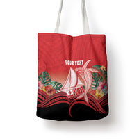 Vavau Sailing Festival Tonga Personalised Tote Bag Humpback Whale Sailboat Tropical Vibes LT14 - Polynesian Pride