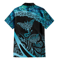 New Zealand Stingray Family Matching Mermaid Dress and Hawaiian Shirt Aotearoa Whai With Maori Paua Shell