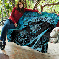 New Zealand Stingray Quilt Aotearoa Whai With Maori Paua Shell LT14 - Polynesian Pride