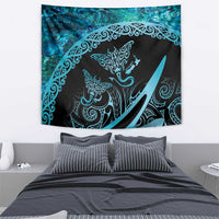 New Zealand Stingray Tapestry Aotearoa Whai With Maori Paua Shell LT14 - Polynesian Pride