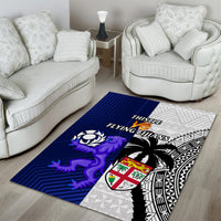 Fiji And Scotland Rugby Area Rug Fijian Tapa Pattern With Thistle LT14 - Polynesian Pride