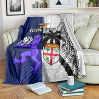 Fiji And Scotland Rugby Blanket Fijian Tapa Pattern With Thistle LT14 - Polynesian Pride